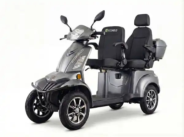 Bild 3 von E-Seniorenmobil Vista Quarter-1L, Blei-Akku, 4-Rad, 1000 Watt, Komfort Sitz, Rot
