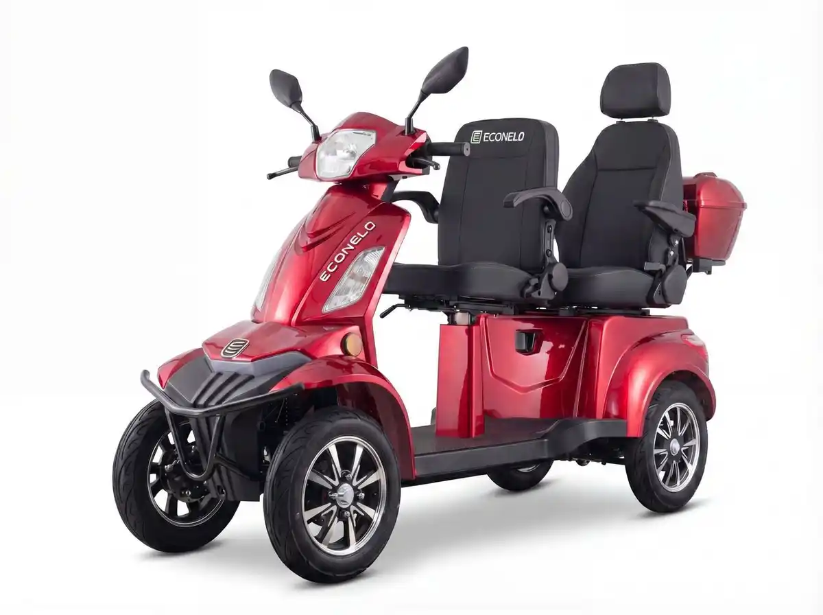Bild 1 von E-Seniorenmobil Vista Quarter-1L, Blei-Akku, 4-Rad, 1000 Watt, Komfort Sitz, Rot