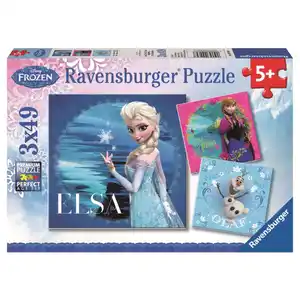 Puzzle-Box - Die Eiskönigin - Elsa, Anna & Olaf - 3x 49 Teile