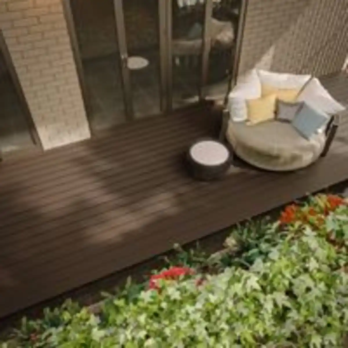 Bild 3 von 10m² WPC Terrassendiele mit Zubehör – Braun