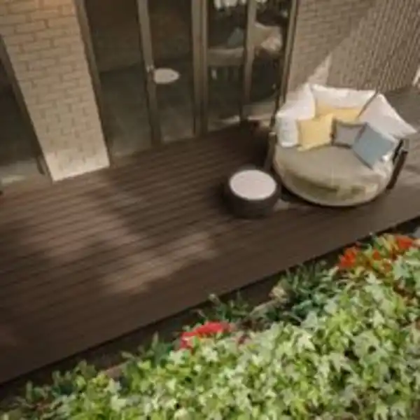 Bild 3 von 10m² WPC Terrassendiele mit Zubehör – Braun