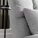 Bild 3 von 2 in 1 faltbares Bodensofa Bett mit Rückenlehne - Hellgrau