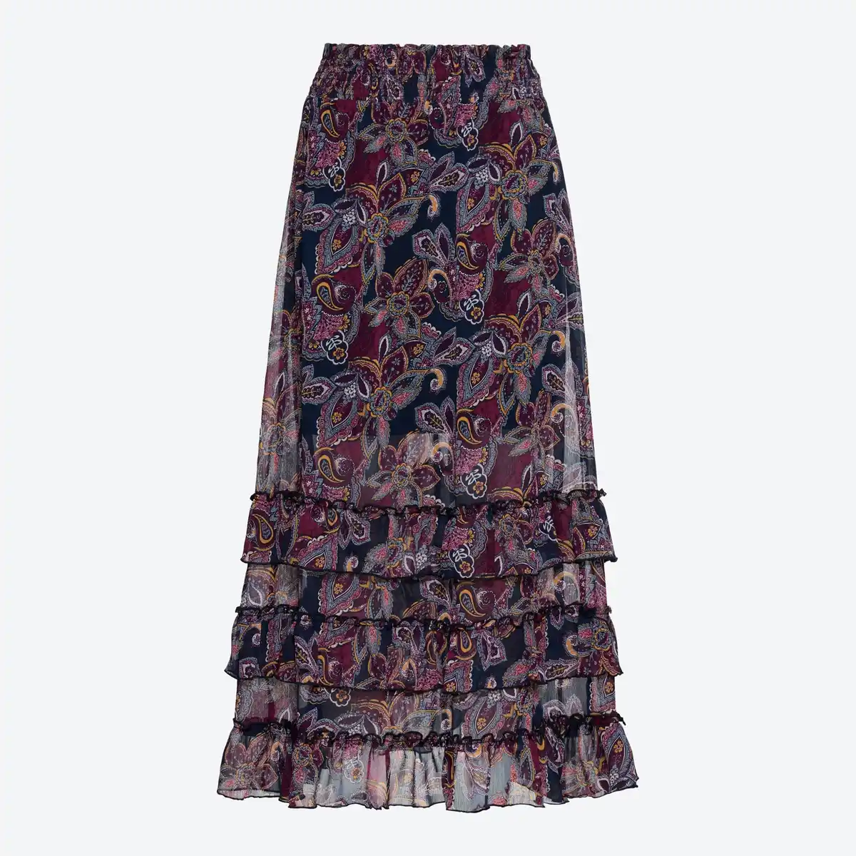 Bild 3 von Damen-Rock aus Chiffon mit Smokbund