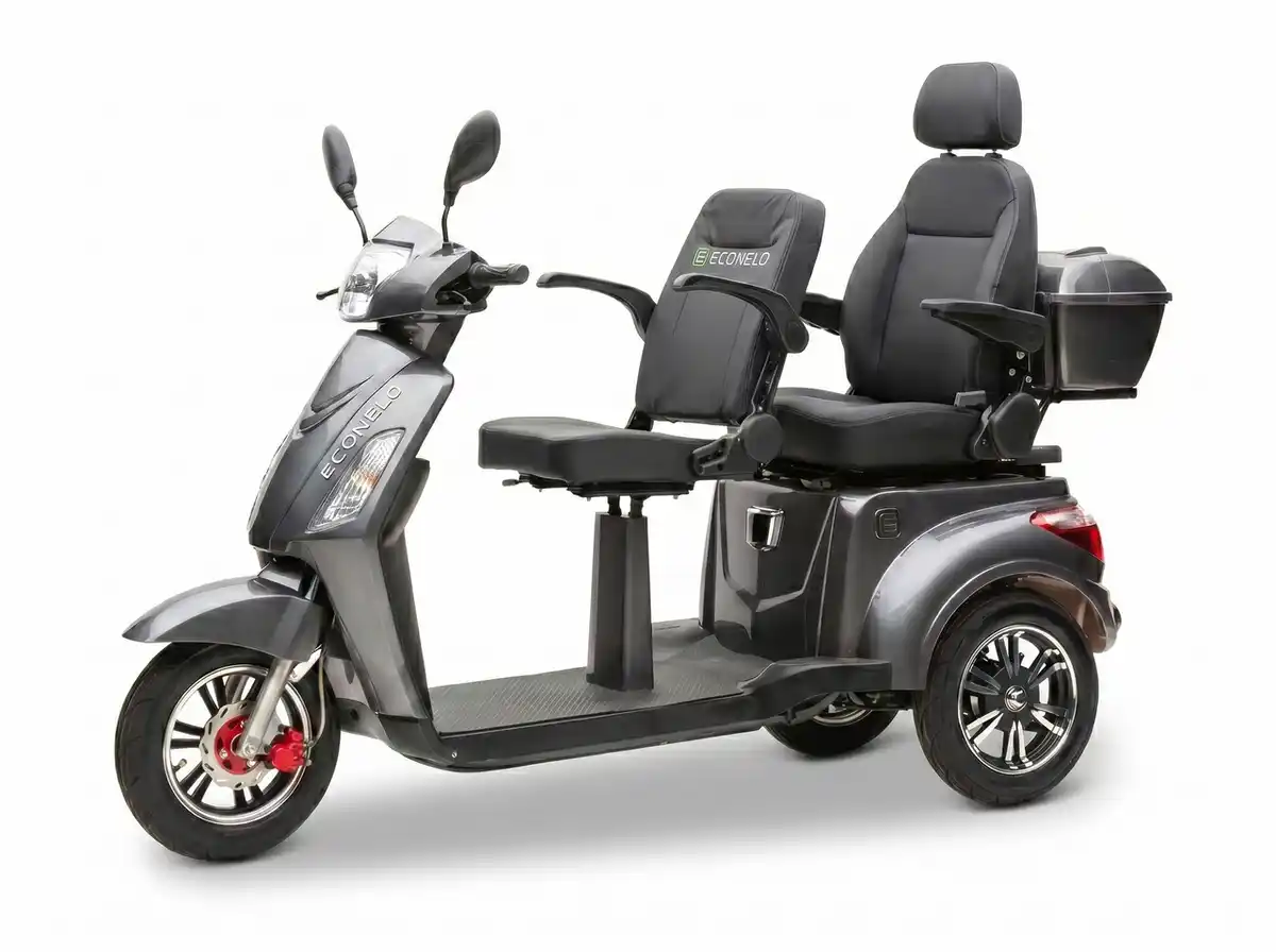 Bild 1 von E-Seniorenmobil Billy 2.0, Blei-Akku, 3-Rad, 1000 Watt, Komfort-Sitz, Grau