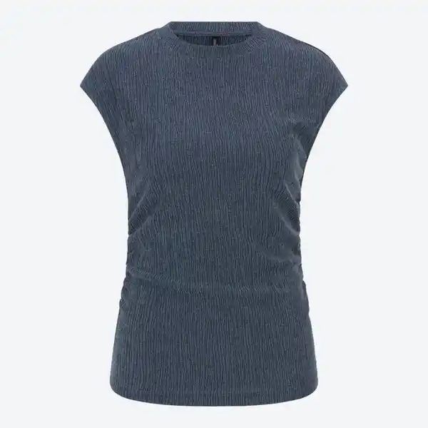 Bild 2 von Damen-T-Shirt mit seitlicher Raffung