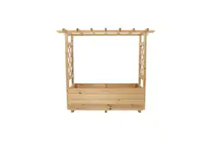 Pflanzkasten aus Kiefernholz, ca. 98 x 34 x 104 cm - Natur