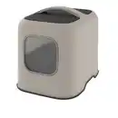 Bild 1 von MyPet Biala Katzenklo mit Haube und Schaufel, cappuccino/anthrazit, recycletes Material