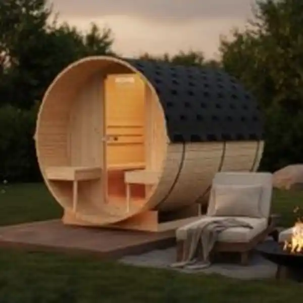 Bild 2 von Outdoor Fasssauna LAHTI DELUXE - L