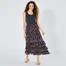 Bild 1 von Damen-Rock aus Chiffon mit Smokbund
