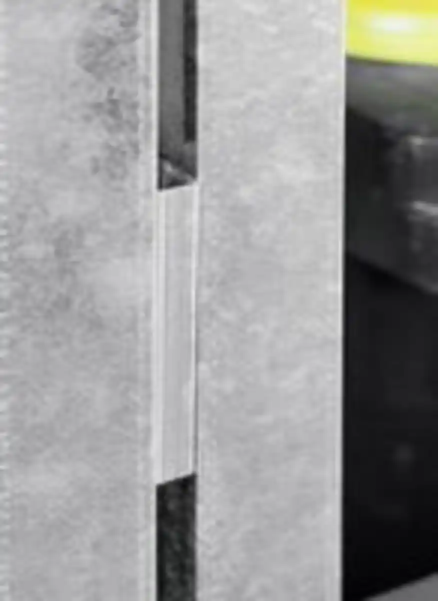 Bild 4 von 4er Mülltonnenbox aus verzinktem Stahl, ca. 320 x 80 x 122 cm - Anthrazit