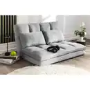 Bild 2 von 2 in 1 faltbares Bodensofa Bett mit Rückenlehne - Hellgrau