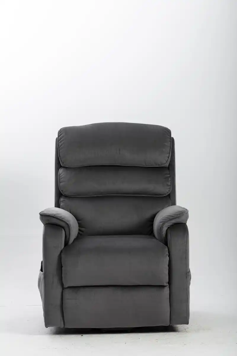 Bild 1 von Elektrisch verstellbarer Aufstehsessel mit Power-Lift-Funktion, ca. 81 x 90 x 106 cm – Dunkelgrau
