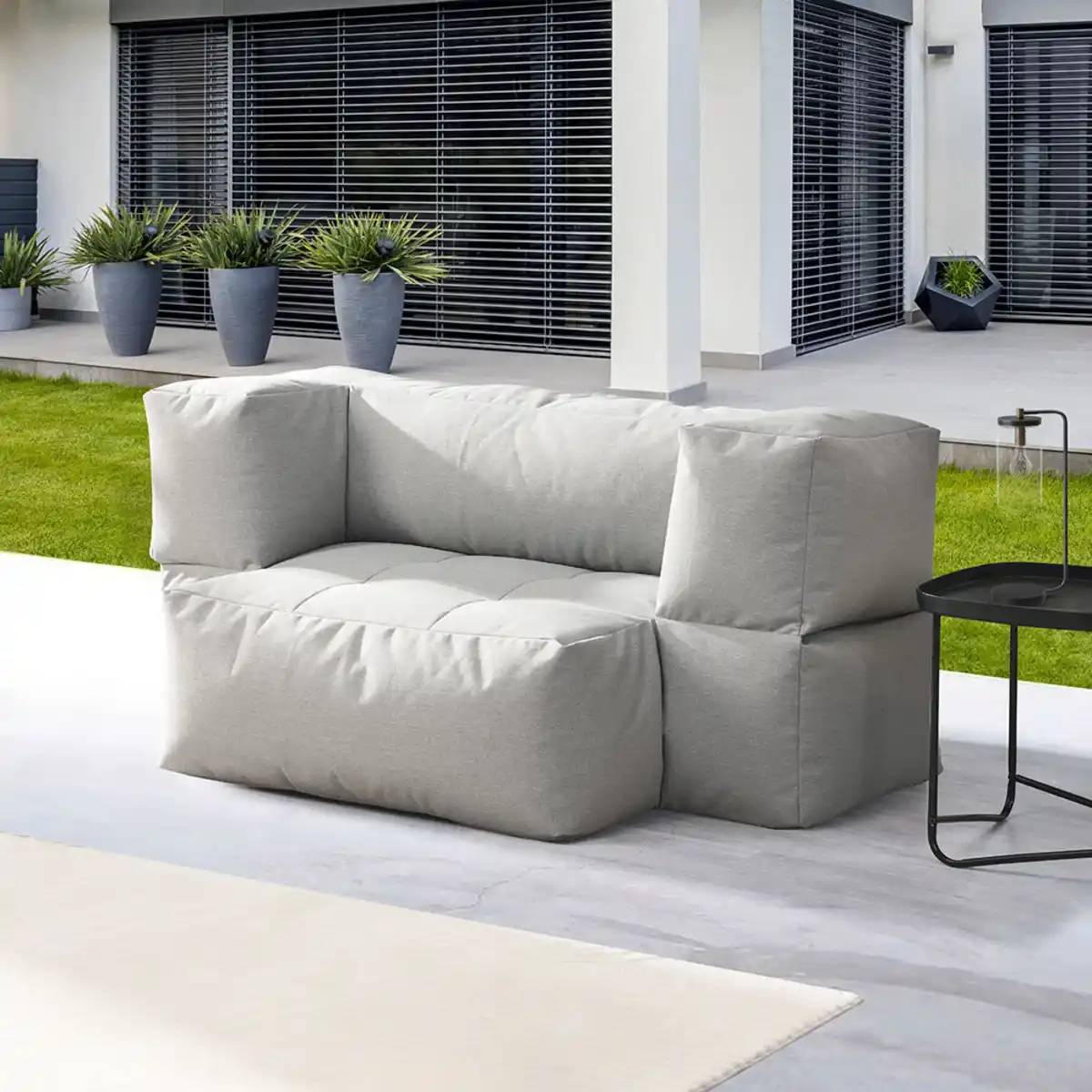 Bild 1 von Home Deluxe Outdoor Sitzsack HEAVEN - Hellgrau