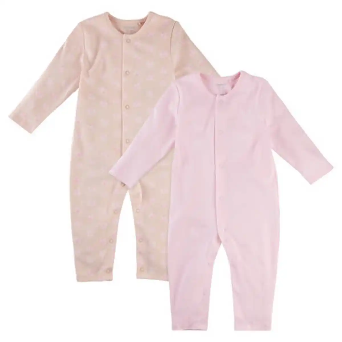 Bild 1 von LILY & DAN Baby-Schlafoverall 2er-Set, Pink, 62/68