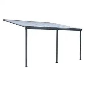 Terrassendach/Veranda, aus Polycarbonat  ca. 373 x 303 x 258 cm - Anthrazit