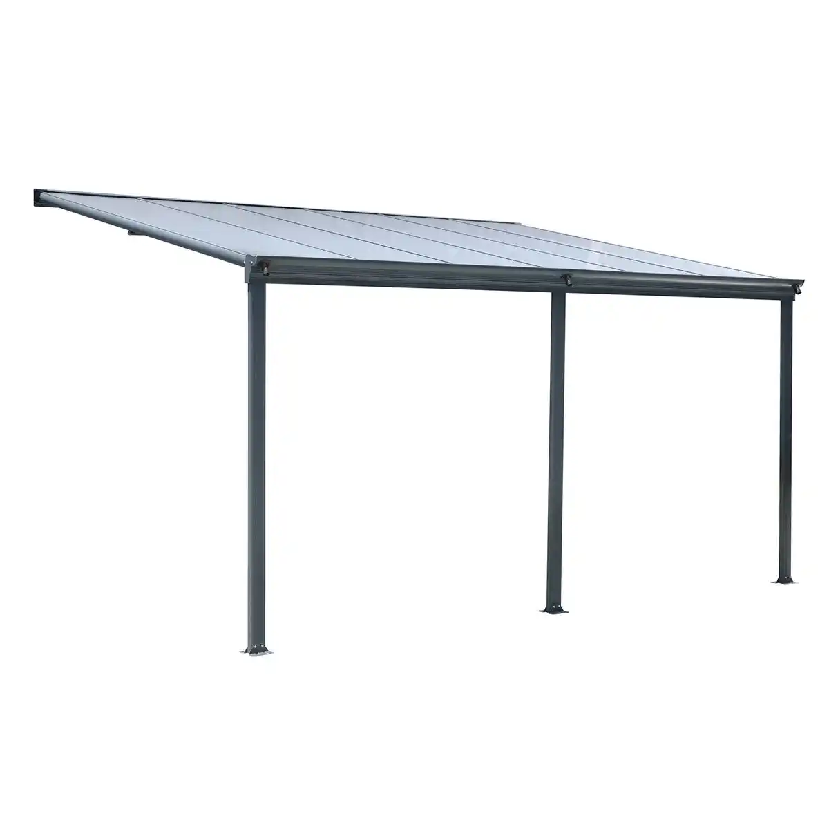 Bild 1 von Terrassendach/Veranda, aus Polycarbonat  ca. 373 x 303 x 258 cm - Anthrazit
