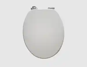 WC-Sitz Weiß mit Holzkern