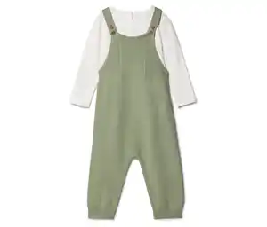 Baby-Set mit Latzhose und Langarmshirt