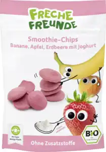 Freche Freunde Bio Smoothie-Chips Banane, Apfel, Erdbeere mit Joghurt, 16 g
