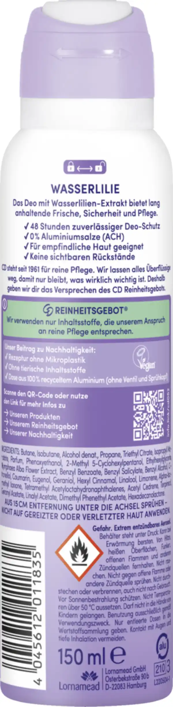 Bild 2 von CD Deospray Wasserlilie, 150 ml