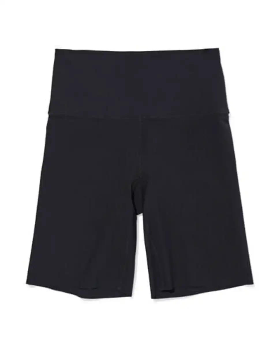 Bild 3 von Damen-Radlerhose mit körperformenden Eigenschaften und hoher Taille schwarz