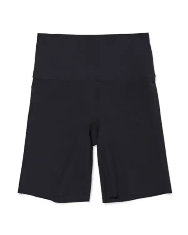 Bild 3 von Damen-Radlerhose mit körperformenden Eigenschaften und hoher Taille schwarz