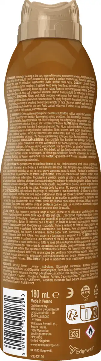 Bild 2 von Hawaiian Tropic Glowing Protection Dry Oil Spray LSF 30, 180 ml