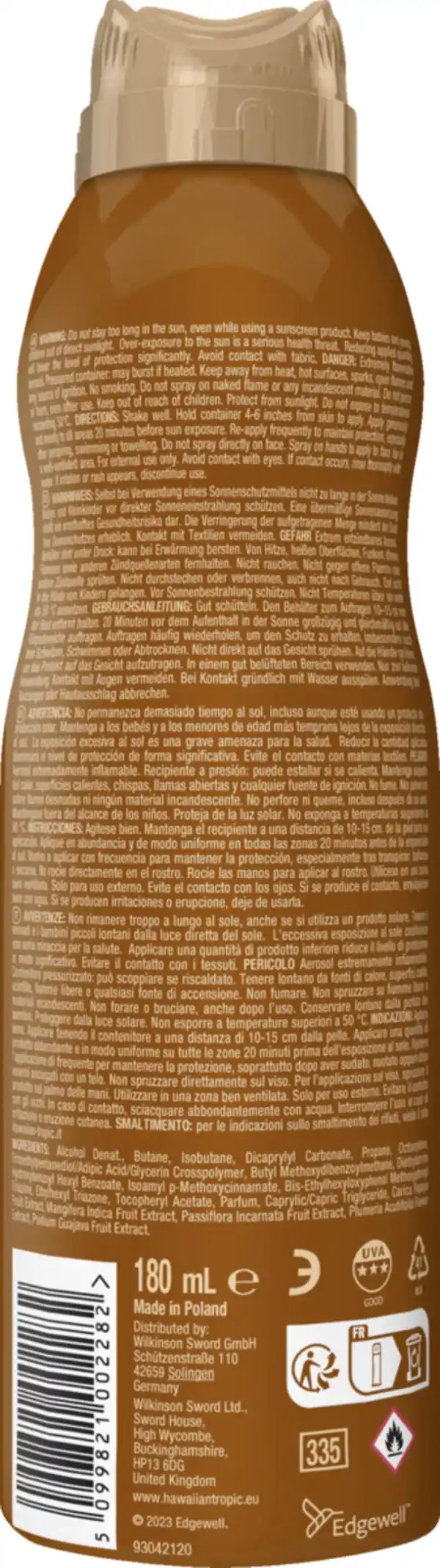 Bild 2 von Hawaiian Tropic Glowing Protection Dry Oil Spray LSF 30, 180 ml