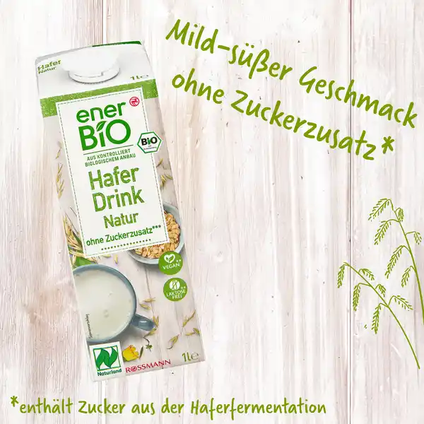 Bild 2 von enerBiO Hafer Drink Natur Naturland, 1 L