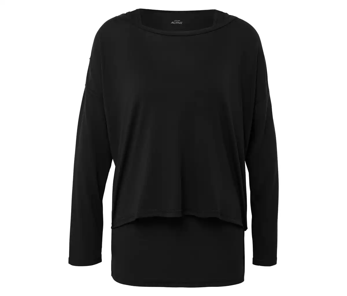 Bild 1 von 2-in-1-Sportshirt, schwarz