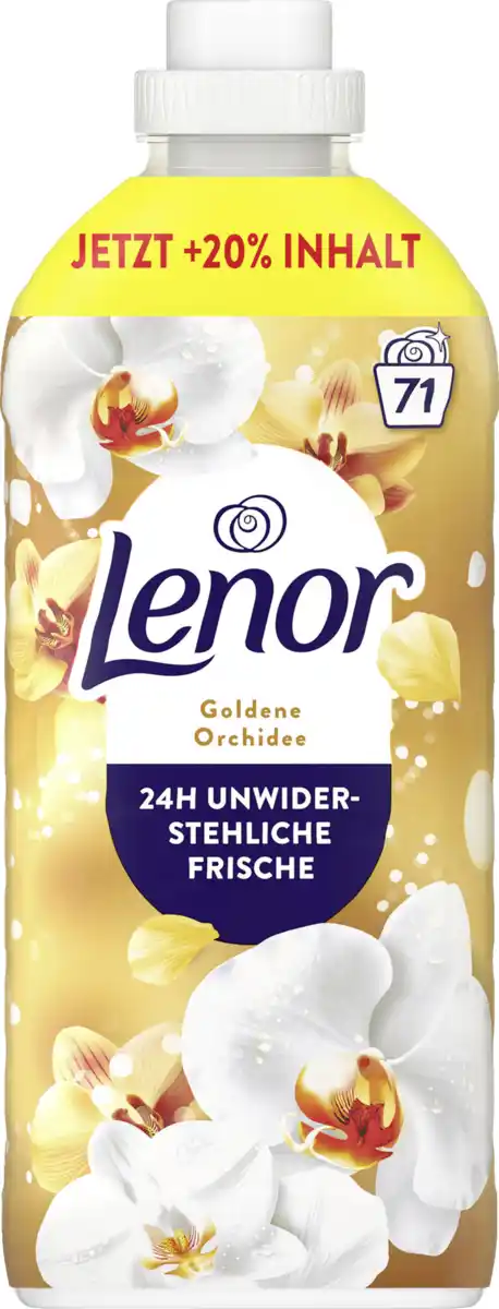 Bild 1 von Lenor Weichspüler Konzentrat Goldene Orchidee Großpackung 71WL, 71 WL