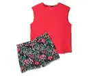 Bild 1 von Shorty-Pyjama-Set, flamingorot/schwarz