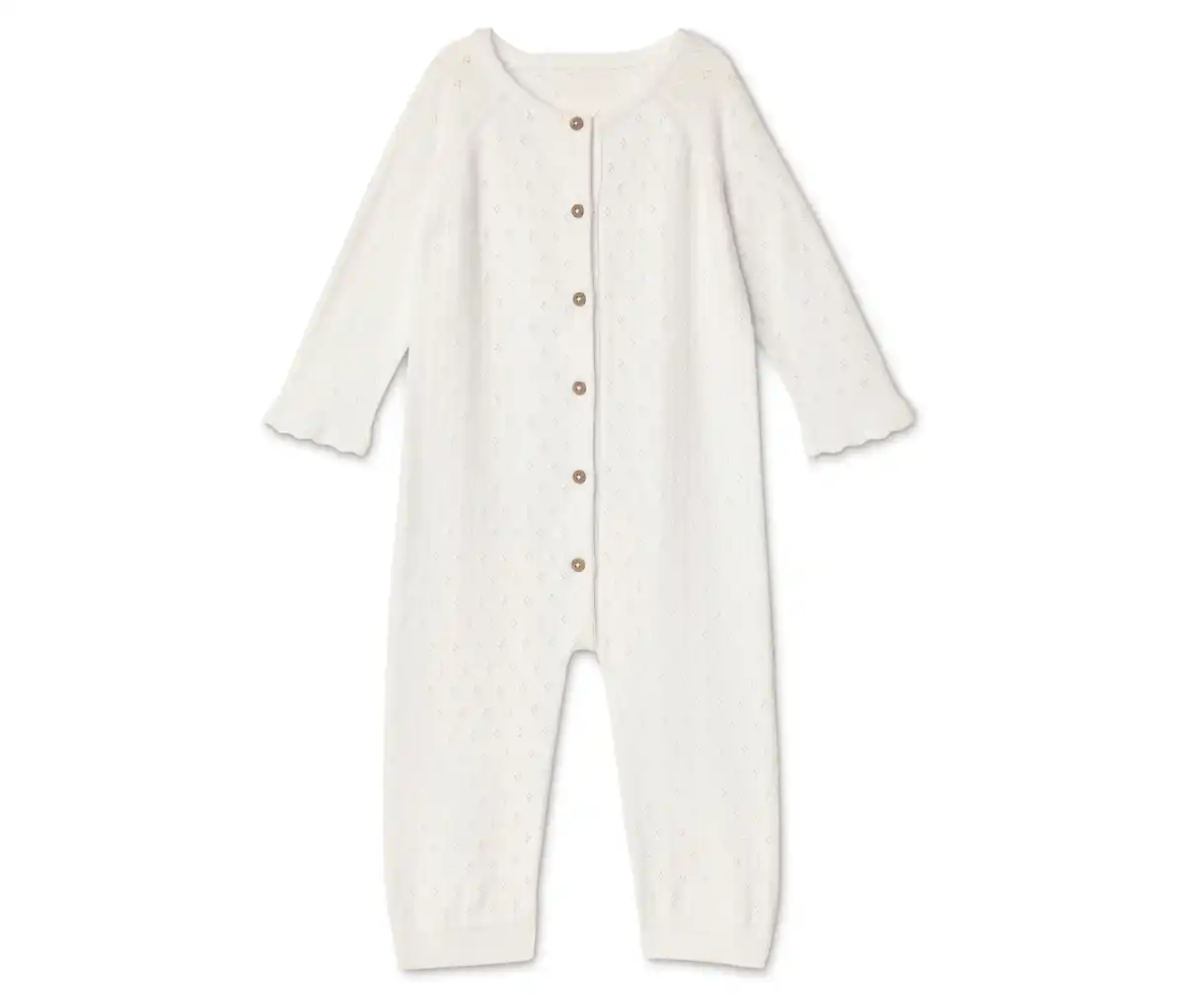 Bild 1 von Baby-Strickstrampler mit Ajourmuster