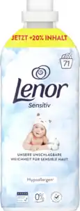 Lenor Weichspüler Konzentrat Sensitiv Großpackung 71WL, 71 WL