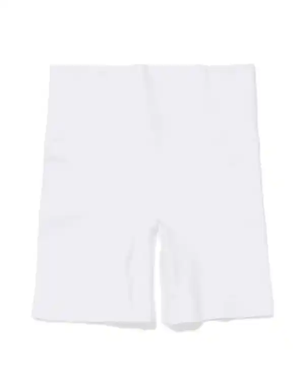 Bild 3 von Figurfreundliche Radlerhose mit hoher Taille, leicht figurformend, Baumwolle weiß