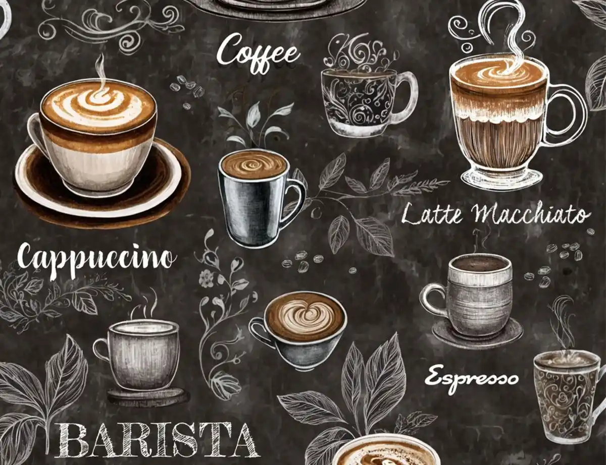 Bild 1 von Selbstklebende Vliestapete Kaffee Schwarz