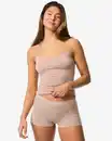Bild 3 von Damen-Boxershorts, nahtlos, aus Mikrofaser beige