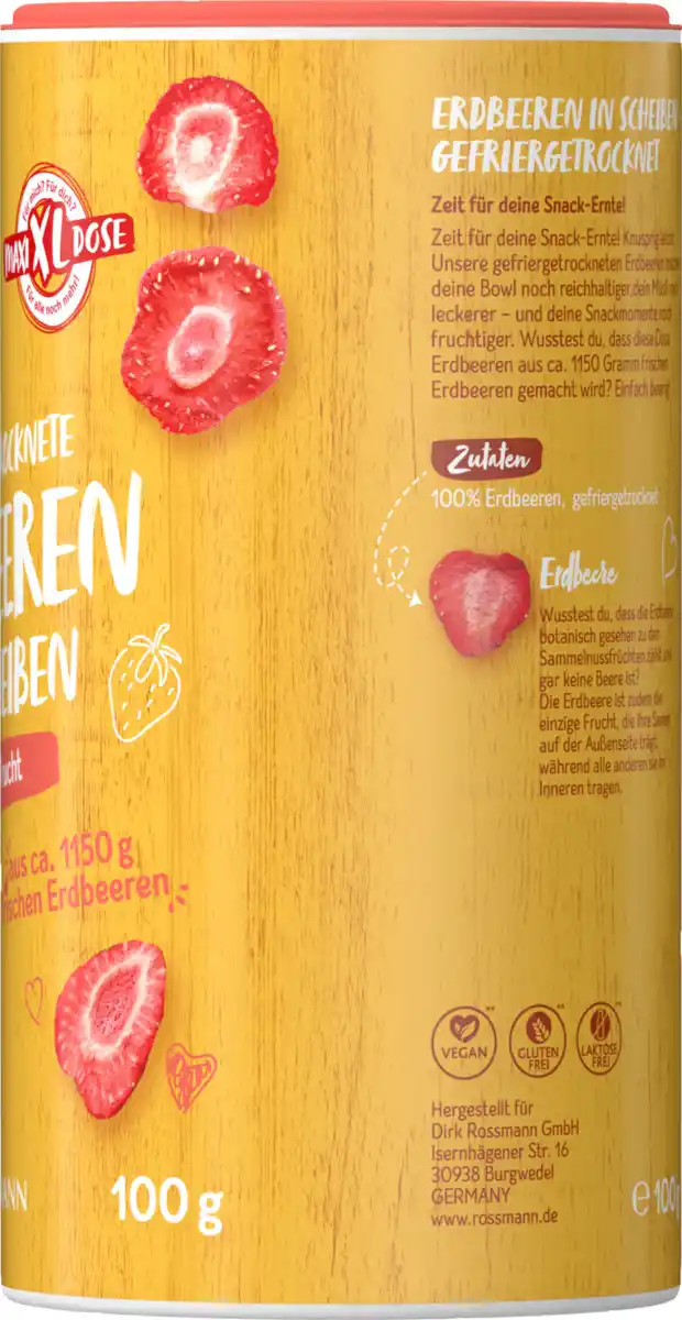 Bild 3 von GENUSS PLUS gefriergetrocknete Erdbeeren in Scheiben, 100 g