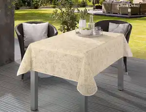 Gartentischdecke Emden Ranke Beige 130x160cm
