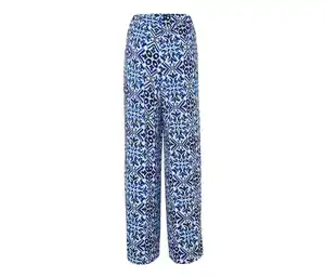 Bedruckte Palazzohose, blau