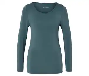 Langarmshirt im Modal-Seide-Mix
