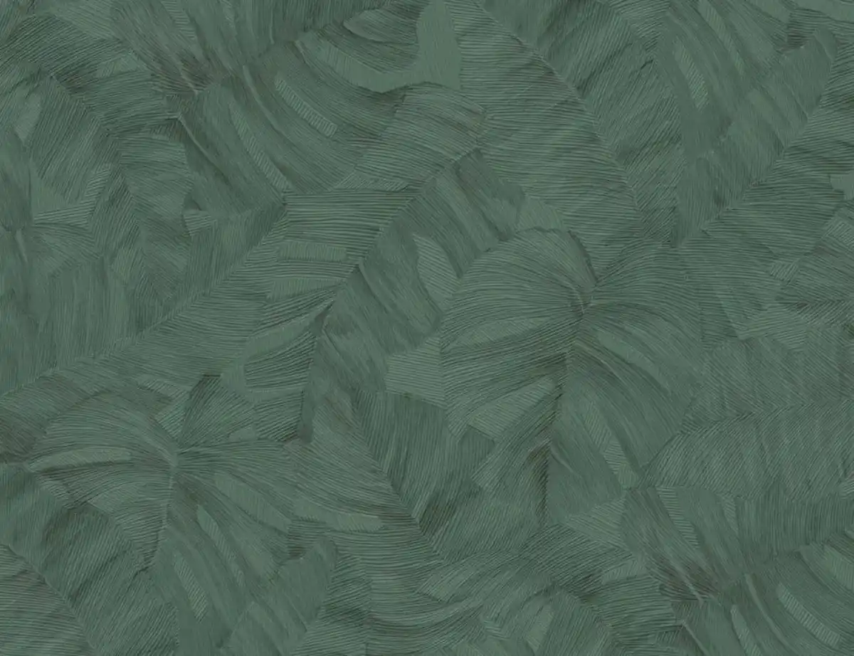 Bild 1 von Vliestapete Tropical Blätter Dunkelgrün