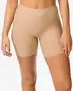 Bild 2 von Mittelstark figurfreundliche Radlerhose mit hoher Taille beige