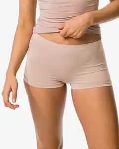 Damen-Boxershorts, nahtlos, aus Mikrofaser beige