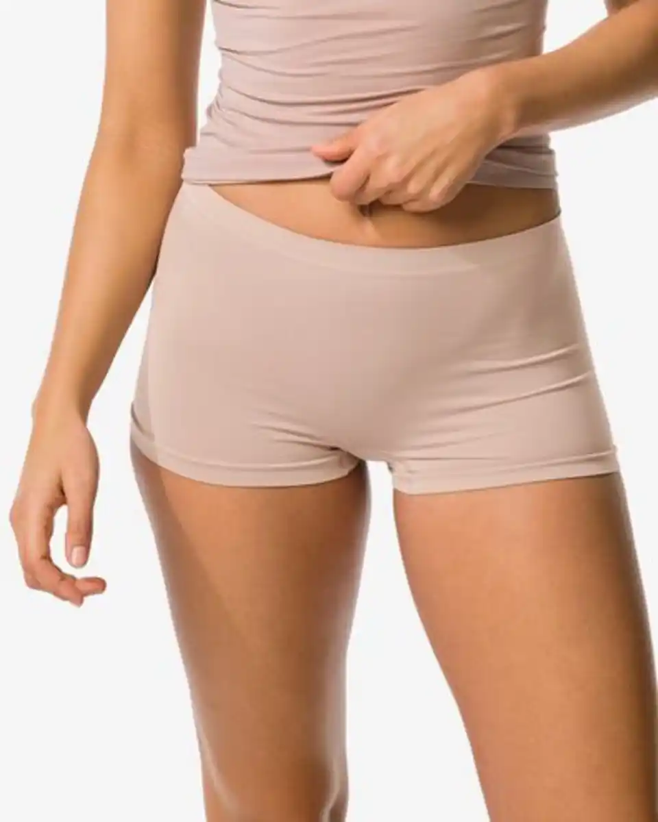 Bild 1 von Damen-Boxershorts, nahtlos, aus Mikrofaser beige