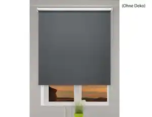 Verdunkelungsrollo Uni Anthrazit