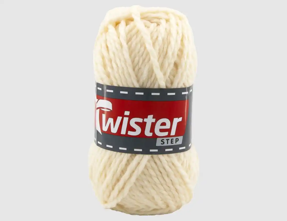 Bild 1 von Strickgarn Twister Step Wollweiß