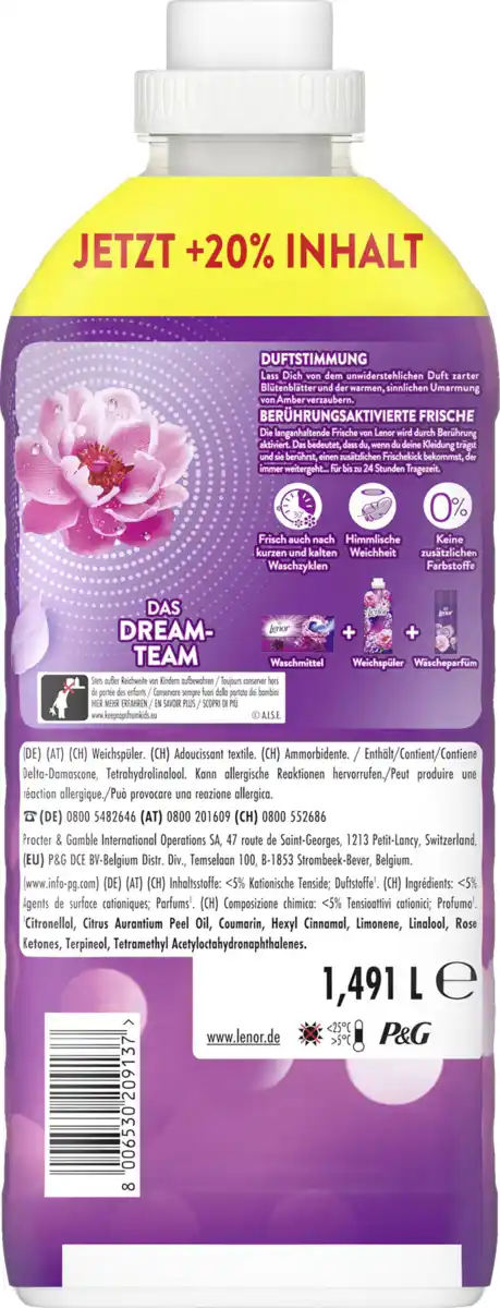 Bild 2 von Lenor Weichspüler Konzentrat Amethyst Blütentraum 71 WL