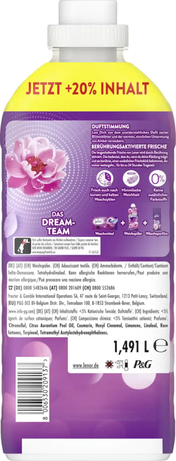 Bild 2 von Lenor Weichspüler Konzentrat Amethyst Blütentraum 71 WL