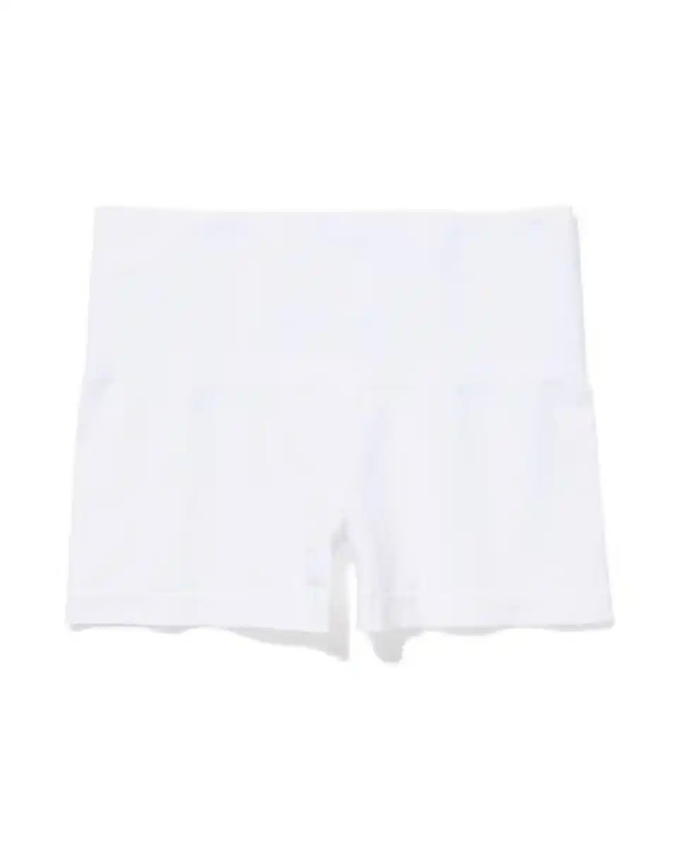 Bild 2 von Figurfreundliche Shorts aus Baumwolle, leicht figurformend weiß